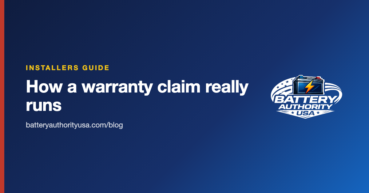 Battery Warranties for Installers: How Claims Actually Work