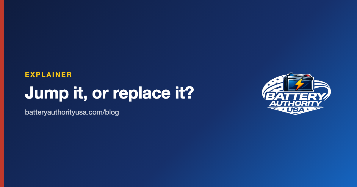 Jump-Start or Replace: Deciding on the Roadside